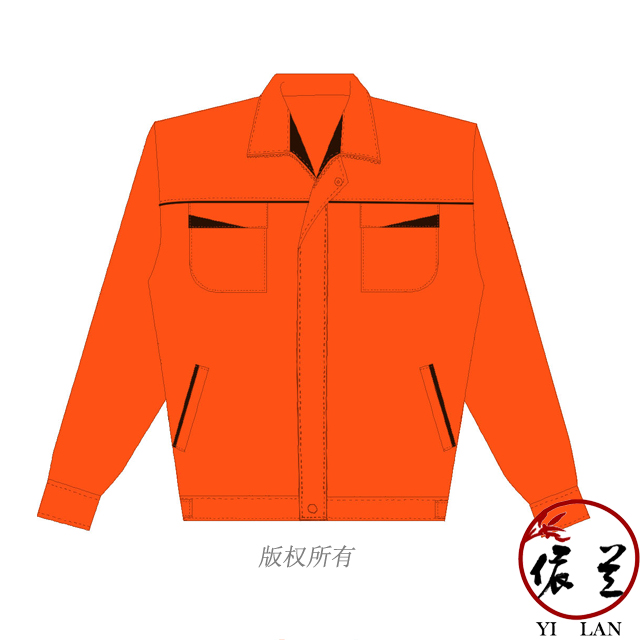 環(huán)衛(wèi)工人帶反光條工作服定制